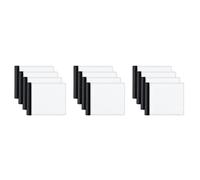 Jushenpoer 12 Pièces Portefeuille de Sublimation Blanc Transfert de Chaleur Sublimation Portefeuilles Porte-Carte Bancaire pour Cadeau Bureau Voyage Travail Approvisionnement