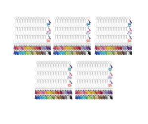Jushenpoer 1750 PièCes Acrylique Clair Porte-CléS Blancs pour Vinyle avec Blancs, Glands, Anneaux de Saut, Anneaux Porte-CléS pour Bricolage Porte-CléS Artisanat