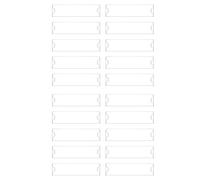 Jushenpoer 20x Support de Plaque SignaléTique en Acrylique Premium, 2 X 8 Pouces, Cadre de Support Panneau en Plastique Acrylique Transparent, Plaques Nominatives Murales pour Bureau
