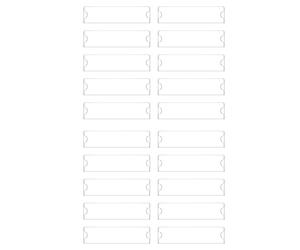 Jushenpoer 20x Support de Plaque SignaléTique en Acrylique Premium, 2 X 8 Pouces, Cadre de Support Panneau en Plastique Acrylique Transparent, Plaques Nominatives Murales pour Bureau