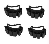 Jushenpoer 24 Pack Portable Taille Bouteille Beer Belt Bag Bouteilles de Vin Porte-Canettes, Noir