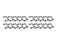 Jushenpoer 2X, 31mm Planche à roulettes Pont Siamois Boulons Vis avec Tapis Anti-évier Matériel de Planche à roulettes Ensemble Accessoires de Planche à roulettes
