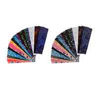 Jushenpoer 2X Bricolage Guitare Pick Poinçon Feuilles Musiciens Celluloïd Guitare Pick Bandes Trois épaisseur Par 0.46/0.71/0.96 cm Couleur Aléatoire