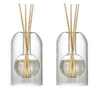 Jushenpoer 2X Conteneurs de Stockage Bouteilles de Diffuseur Bouteille de Diffuseur D'AromathéRapie Bouteille de Verre de Diffuseur Moderne Organisateurs D'Huiles Essentielles,A