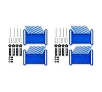 Jushenpoer 2X Dispositif de SéCurité AméLioré pour Planche de Plumes la Planche de Plumes Empilable S'Adapte à la Plupart des Normes, Rainures en T, Rails en T sur les Scies à Table, Bleu
