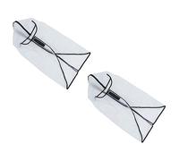 Jushenpoer 2X Housse de Pluie Sac de Golf A Glissiere Impermeable et Anti-Poussiere Housse Transparente