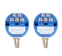 Jushenpoer 2X Module ÉMetteur de TempéRature RTD PT100 RéSistance Thermique -50-100°C Sortie DC24V 4-20MA