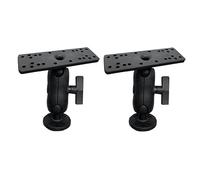 Jushenpoer 2X Support de Bateau Rotatif Universel de Plaque de Sondeur de Support de Détecteur de Poisson électronique Kayka