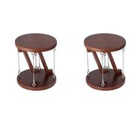 Jushenpoer 2X Table de Tenségrité, Structure de Tenségrité, Jouet Scientifique, Ornements de Table de Tenségrité, Décoration de Maison, Jouet de Bureau pour Adulte Marron