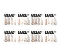 Jushenpoer 32 PièCes de MéCanisme de Mouvement D'Horloge à Quartz avec 4 Types D'Aiguilles D'Horloge en Bois de Noyer Accessoires D'Horloge pour la RéParation D'Horloge