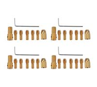 Jushenpoer 32Pcs 0,5-3Mm Foret Électrique Collet Mini Twist Chuck Tool Kit
