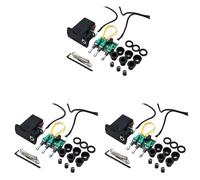 Jushenpoer 3X ÉGaliseur de Guitare Classique Acoustique 3 Bandes PréAmpli EQ Guitarra Volume de Tonalité de Basse Concis Ramassage Violao RéGlable