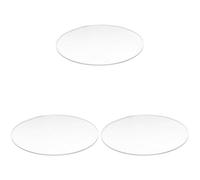 Jushenpoer 3X Miroir Transparent de 3 mm D'ÉPaisseur Disque Rond Acrylique DiamÈTre: 85mm
