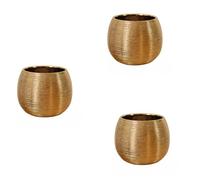 Jushenpoer 3X Pot de Plante en CéRamique Pot de Fleur Plaqué ou Pot de Fleur CréAtif Pot de Fleur Vase de Fleur Pot de Plante