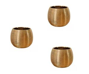 Jushenpoer 3X Pot de Plante en CéRamique Pot de Fleur Plaqué ou Pot de Fleur CréAtif Pot de Fleur Vase de Fleur Pot de Plante