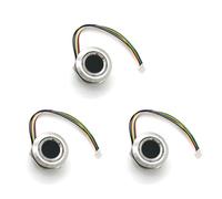 Jushenpoer 3X R503 Circulaire Rond RVB Anneau Indicateur LED ContrôLe DC3.3V MX1.0-6Pin Capacitif Module D'Empreintes Digitales Capteur Scanner, 15Mm