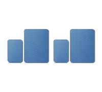 Jushenpoer 4 Pièces Tapis D'Insonorisation pour Machine à Coudre Tapis de Pédale Tapis de Machine à Coudre Réduire Les Vibrations Bruit sans Glissement Bleu
