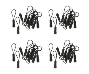 Jushenpoer 40 Extracteurs de Glissiere Antiderapants, Fermeture A Glissiere, Remorque A Extension pour Fermeture A Glissiere, Noir