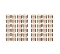 Jushenpoer 48 PièCes Étiquettes Décoratives pour Pots de Bougies BoîTes de Rangement Vides Bougies en Fer Blanc Bougeoirs Récipients Ronds en Étain, A