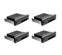 Jushenpoer 4X Baie Interne sans Plateau de 5,25 Pouces SATA III BoîTier de Fond de Panier de Disque Dur Rack Mobile RemplaçAble à Chaud pour Disque Dur 2,5/3,5 Pouces