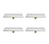 Jushenpoer 4X Bec de Baignoire Cascade G1/2 Filetage Externe Spa Salle de Bain Piscine Piscine Argent Mural Cascade Buse de Sortie