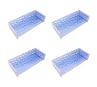 Jushenpoer 4X Support de Support de Tube à Essai de Laboratoire en Plastique 3 Couches pour Support de Tuyau Centrifuge de 18 mm 40 Trous