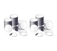 Jushenpoer 50 PièCes Acryliques de Taille Mini Miroir Rond AdhéSif Miroir Rond Artisanat Carreaux de Miroir pour L'Artisanat (4 Pouces de DiamèTre)