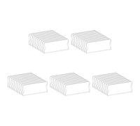 Jushenpoer 50X Support de Plaque SignaléTique en Acrylique Premium, 2 X 8 Pouces, Cadre de Support Panneau en Plastique Acrylique Transparent, Plaques Nominatives Murales pour Bureau