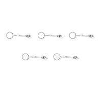 Jushenpoer 5X Cle A Molette Mini Clef Porte-Cles Gadget Ajustable Outil Main Bricolage