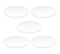 Jushenpoer 5X Miroir Transparent de 3 mm D'ÉPaisseur Disque Rond Acrylique DiamÈTre: 85mm