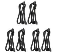 Jushenpoer 6 Pack 8 Broches à Double 8 Broches 6 Broches Pcie Vga Câble d'alimentation pour Supernova G2 G3 G5 P2 T2 GS G + 650 750 850 1000