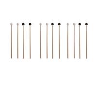 Jushenpoer 6 Paires de en Caoutchouc PièCes D'Instruments à Percussion Xylophone/Marimba Maillets Marteau -3 TêTe en Caoutchouc