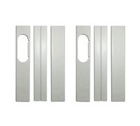 Jushenpoer 6 PièCes Plaque de Kit de FenêTre Portable RéGlable pour Accessoires de Climatiseur Fixation de FenêTre de Climatiseur-55CM