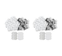 Jushenpoer 600 Ensembles de PièCes D'Insigne de Bouton Vierge de 32Mm/1.25 Pouces pour PièCes de Bouton de 58Mm de Machine à Bouton, Broches de Bouton Vierge D'Insigne Circulaire