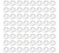 Jushenpoer 64 PièCes ÉLastique Perle Poignet Bandes Corsage Accessoires Mariage Poignet Bricolage Fleurs Artificielles DéCor pour Mariage Plage FêTe