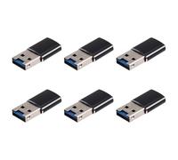 Jushenpoer 6X Adaptateur de Lecteur de Carte Mémoire Mini USB 3.0 en Aluminium pour Carte Micro-SD/Lecteur de Carte TF Adaptateur PC Ordinateur Portable