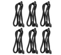 Jushenpoer 6X Câble de Puissance PCIE VGA 8 Broches à Double 8 Broches 6 Broches pour Supernova G2 G3 G5 P2 T2 GS G + 650750850 1000