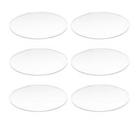 Jushenpoer 6X Miroir Transparent de 3 mm D'ÉPaisseur Disque Rond Acrylique DiamÈTre: 85mm
