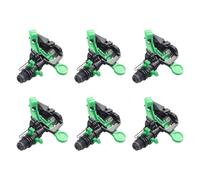 Jushenpoer 6X Outils D'Irrigation de Pelouse de Jardin Arroseurs de Jardin Buse de Pulverisation Rotative Arrosage des Plantes Goutteurs Arroseur