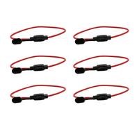 Jushenpoer 6X Porte Fusible Lame Enfichable Etanche avec pour Voiture
