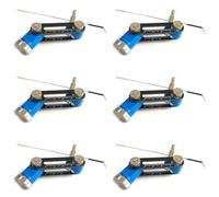 Jushenpoer 6X Signal de Synchronisation Plomb Volant DonnéEs RéParation Test PCB MultimèTre Aiguille Bricolage Circuit Imprimé ÉLectronique Outil de Soudage Sonde (A)