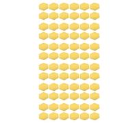 Jushenpoer 72 Pcs DIY 3D Miroir Hexagone Decal Art Mural Autocollant Mural DÉCor à Amovible Or