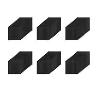 Jushenpoer 72 Pièces Panneaux Acoustiques Noirs Insonorisation Mousse Carreaux Acoustiques Studio Mousse Acoustique Coins 2,5 x 30 x 30 cm