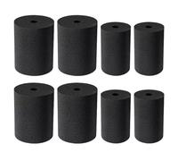 Jushenpoer 8 Pièces Tourneur de Coupe Mousse Noir Tourneur de Coupe Mousse Gobelet Fixation Tourneur Mousse Localiser Spinner Mousse Tourneur ÉPonge10-40 Oz