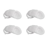 Jushenpoer 80 Pièces Joints de Joint de Remplacement En Silicone, Anneaux D'Étanchéité En Silicone Hermétiques, S'Adapte Aux Pots de Mise En Conserve à Bouche Régulière