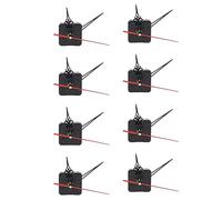 Jushenpoer 8X Pieces Modernes de Rechange de Reparation de Mouvement de Mecanisme D'Horloge de Mur de Quartz