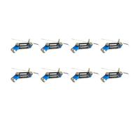 Jushenpoer 8X Signal de Synchronisation Plomb Volant DonnéEs RéParation Test PCB MultimèTre Aiguille Bricolage Circuit Imprimé ÉLectronique Outil de Soudage Sonde (A)
