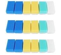Jushenpoer Baby Bath ÉPonge (18 Pièces) avec Mousse Souple Laveuse Croûtes Brosse Corps, Cheveux et Cuir Chevelu Propre Doux Sensorielle Brosse de Bain ÉPonge Brosse Couleur Aléatoire