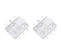Jushenpoer Boucles d'oreilles en Silicone Boucles d'oreilles 6 Boucles d'oreilles en Caoutchouc Transparent Kit de Remplacement de Bouchon de Sécurité (1100-1200 Pièces)
