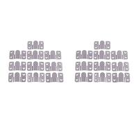 Jushenpoer Connecteur Sectionnel de Sofa de Style D'Interlock de Meubles Ton Argent 20Pcs